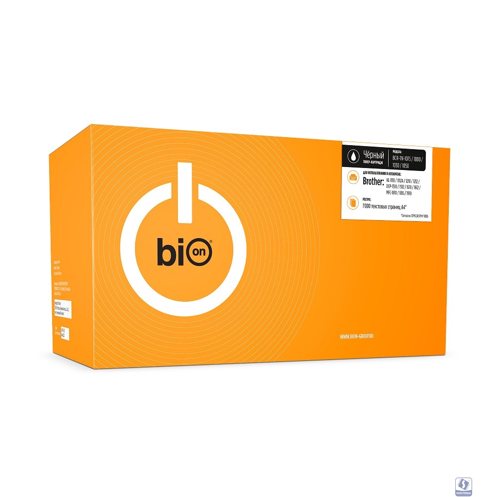 Bion  BCR-TN-1075/1030/1050  Картридж для Brother(1000  стр.), Черный, без чипа 