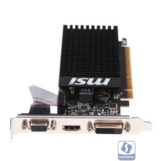Видеокарта MSI PCI-E GT 710 2GD3H LP nVidia GeForce GT 710 2048Mb 64bit DDR3 954/1600 DVIx1/HDMIx1/CRTx1/HDCP Ret low profile