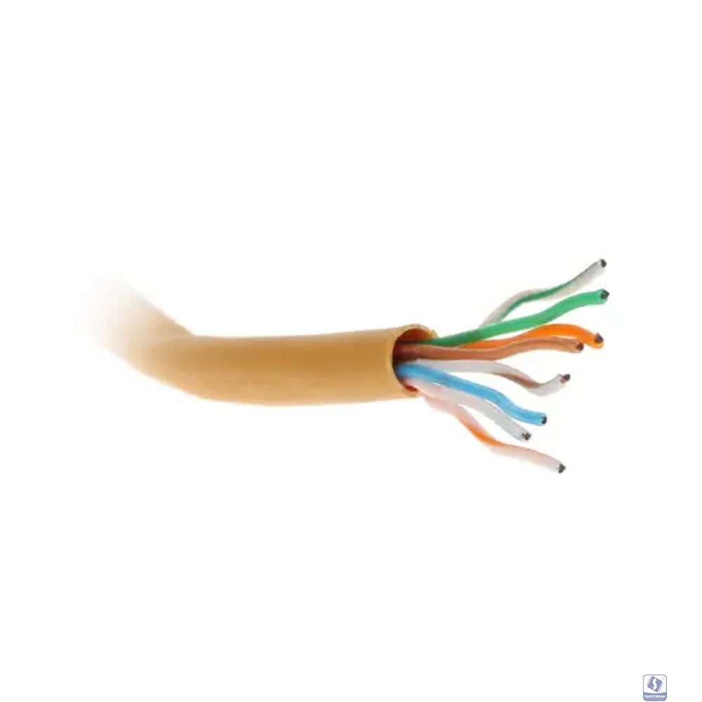 Rexant (01-0049) Кабель витая пара U/UTP, CAT 5e, ZH нг(А)-HF, 4PR, 24AWG, INDOOR, SOLID, оранжевый, 305м