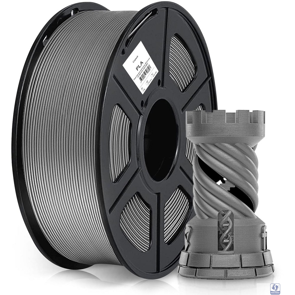 Пластик для принтера 3D Cactus CS-3D-PLA-1KG-GREY PLA d1.75мм 1кг 1цв.