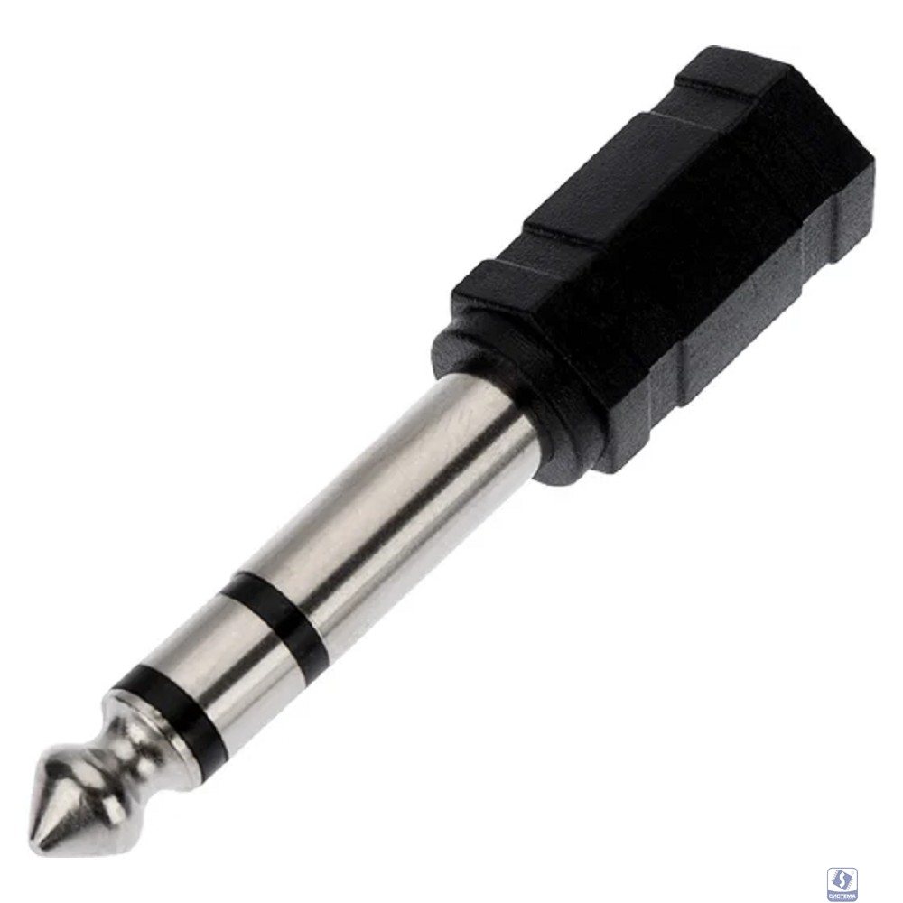 Rexant (14-0202) Переходник 6,3мм стерео штекер - 3,5мм стерео гнездо, пластик