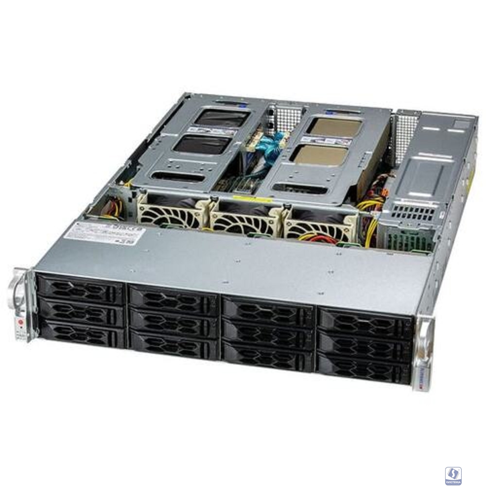 Supermicro  SYS-620C-TN12R - 2U SuperServer (X12DDW-A6,CSE-LA26AC12-R1K23AW)