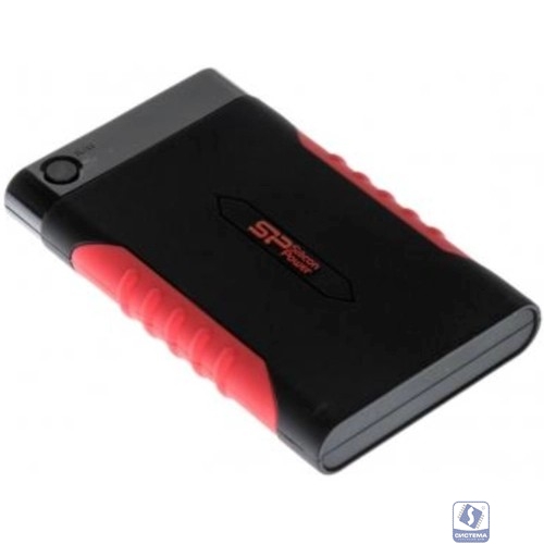 Silicon Power Portable HDD 1TB Armor A15 SP010TBPHDA15S3L 2.5", USB 3.1, Черный/Красный