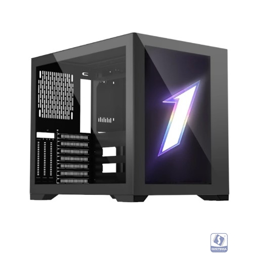 1STPLAYER STEAM PUNK SP7 EMOTION VIEW Black / ATX, LCD display, TG, USB-C / SP7-EV-BK