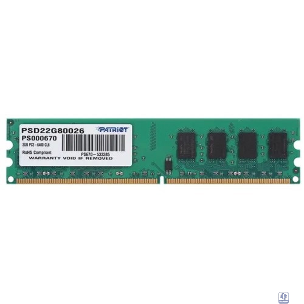 Patriot DDR2 DIMM 2GB (PC2-6400) 800MHz PSD22G80026