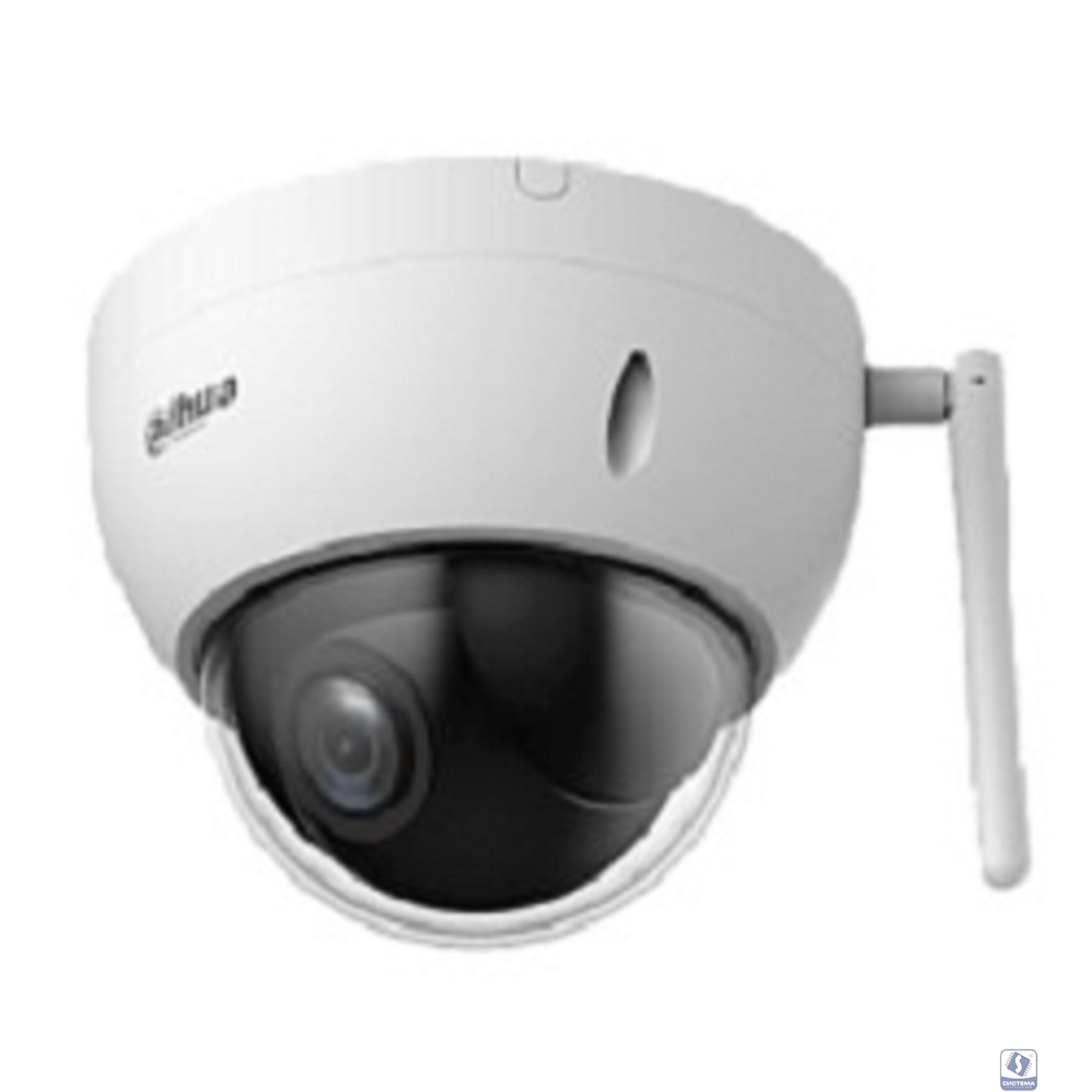 DAHUA DH-SD22204DB-GNY-W Уличная мини-PTZ IP-видеокамера с Wi-Fi 2.4ГГц 2Мп, 1/2.8” CMOS, моторизованный объектив 2.8~12мм (4x), видеоаналитика, IP66, IK10, корпус: металл