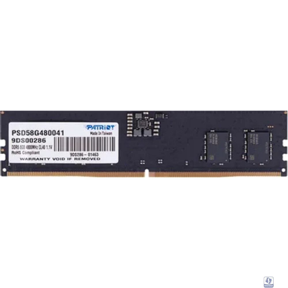 Patriot DDR5 DIMM 8GB 4800 MT/s CL40 PSD58G480041