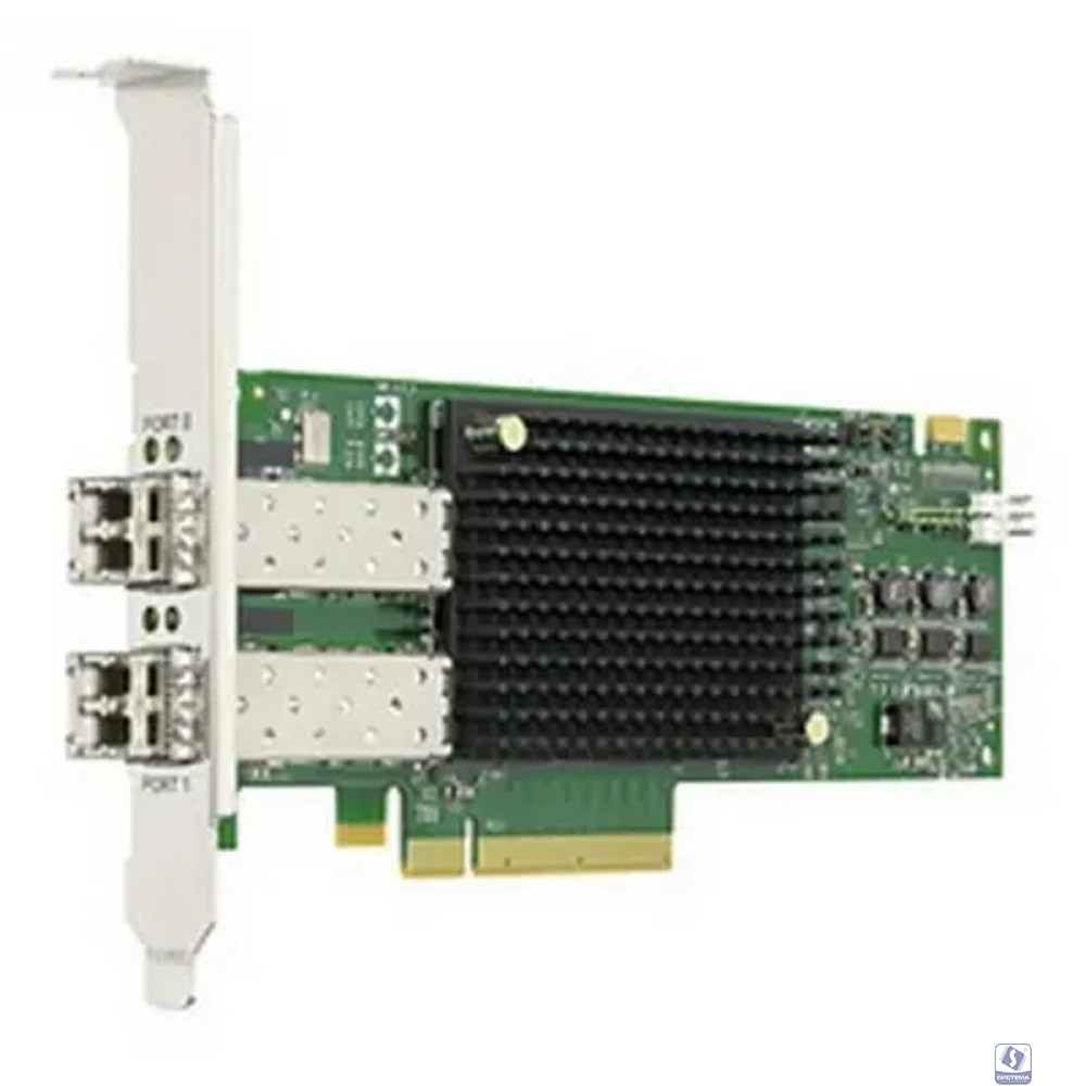 Broadcom (LPE32002-M2) Контроллер LSI Emulex LPe32002-M2 HBA Dual Port 32Gb Fibre Channel HBA