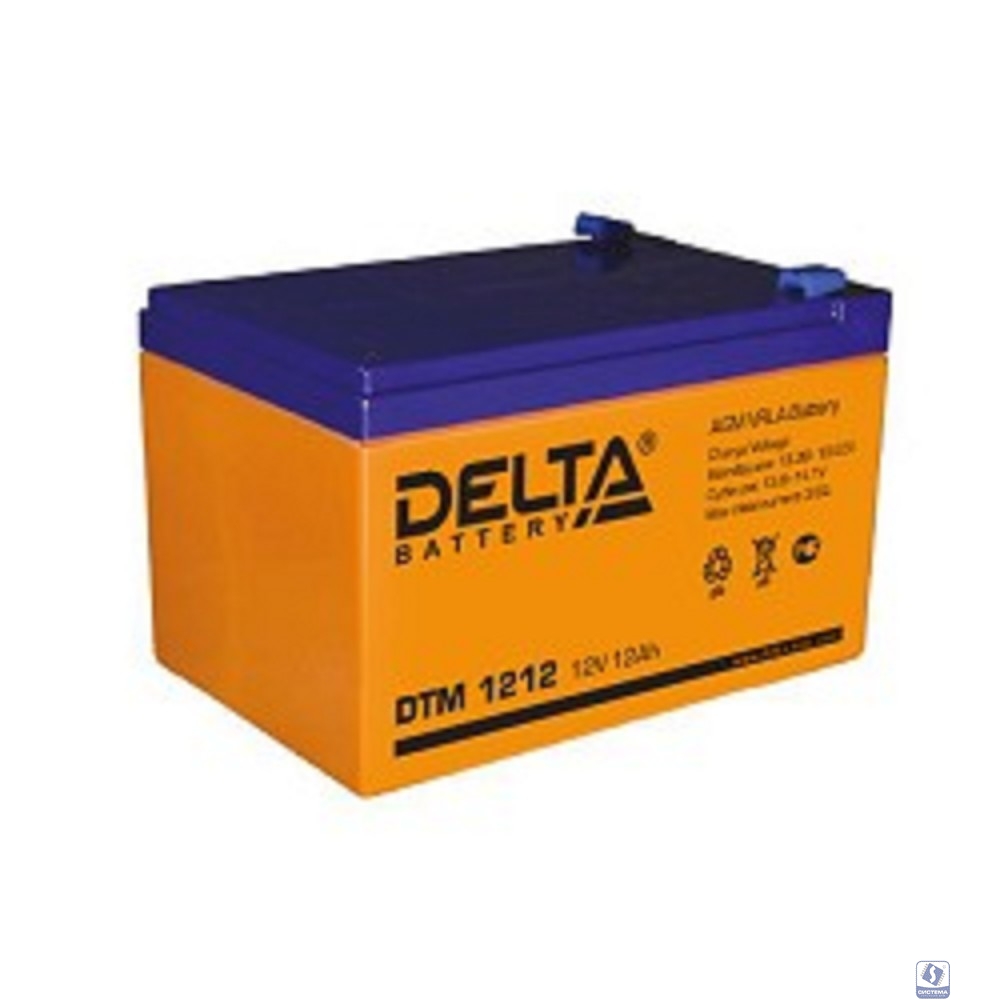 Delta DTM 1212  (12 А\ч, 12В) свинцово- кислотный аккумулятор  