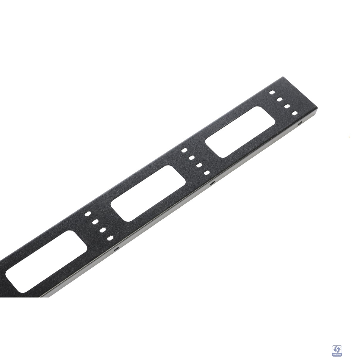 ЦМО Вертикальный кабельный органайзер для стойки внешний с окнами, ширина 95мм 47U, цвет черный(ВКО-СТК-47-9005)