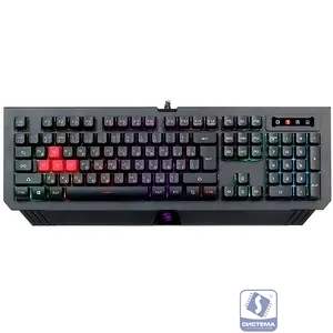 Клавиатура A4Tech Bloody B120N черный USB Multimedia for gamer LED (B120N)