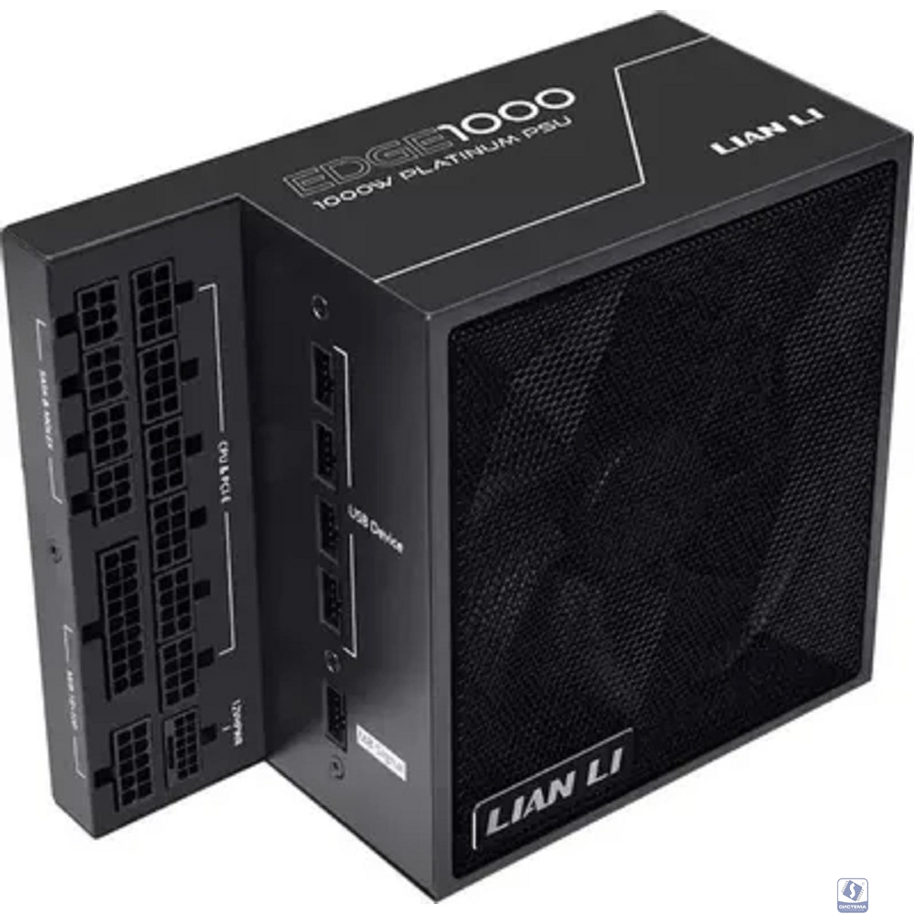 Lian Li  Блок питания  EG1000 / Black / ATX 3.1, 1000W, 80 PLUS Platinum, PCIe 5.1, APFC, USB HUB, 120mm FDB Fan, Fully Modular / G9P.EG1000.BE00.RU