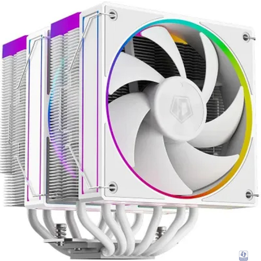 Cooler ID-Cooling FROZN A620 ARGB Wh Soc-AM5/AM4/1151/1200/2066/1700 4-pin Al+Cu 270W 1200gr LED Ret