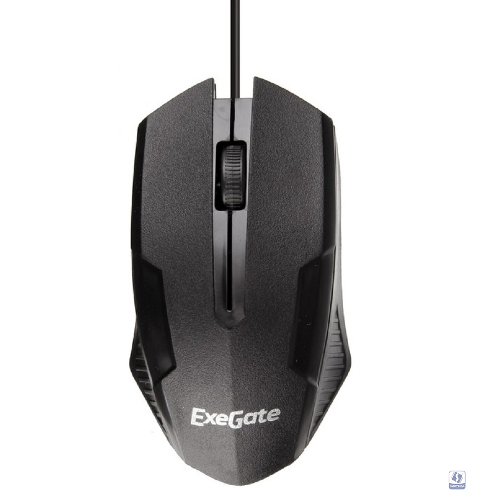 Exegate EX264097RUS Мышь Exegate SH-9025L <black, optical,  3btn/scroll, 1000dpi, USB, шнур 2м>, Color box