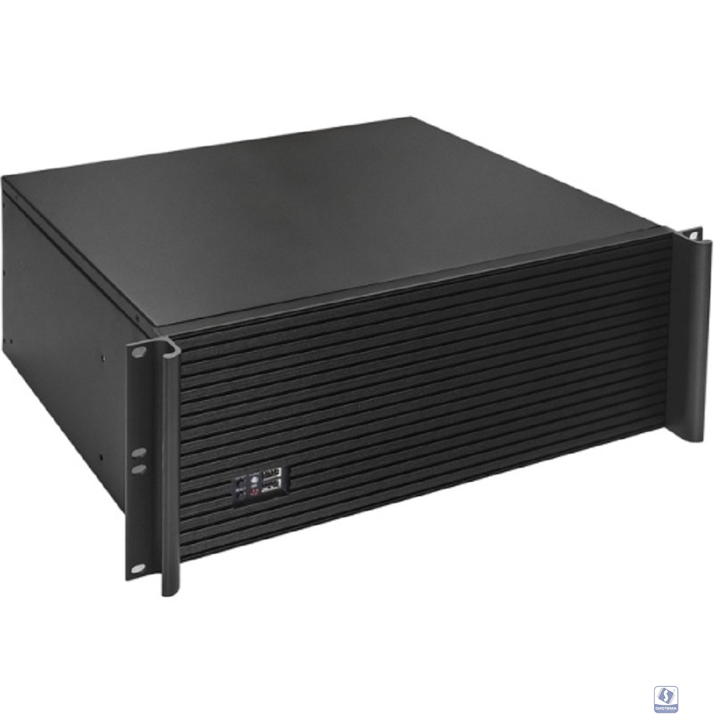 Exegate EX292641RUS Серверный корпус ExeGate Pro 4U390-05 <RM 19", высота 4U, глубина 390, БП 500ADS, USB>