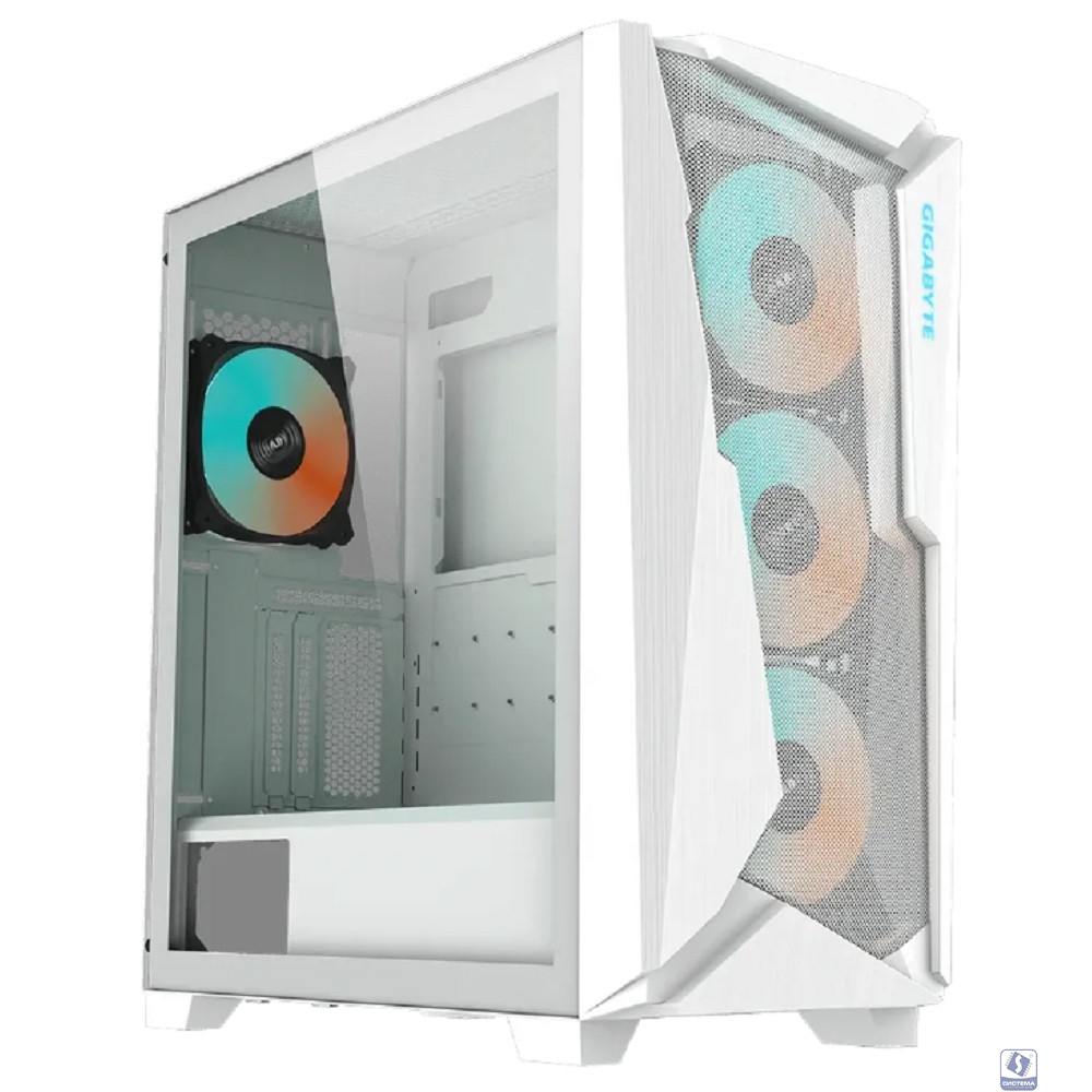 Корпус Gigabyte C301 Glass White MidTower, ATX, USB-C x1, USB3.0 x2, Audio I/O, GPU:400mm, Black, TG 
