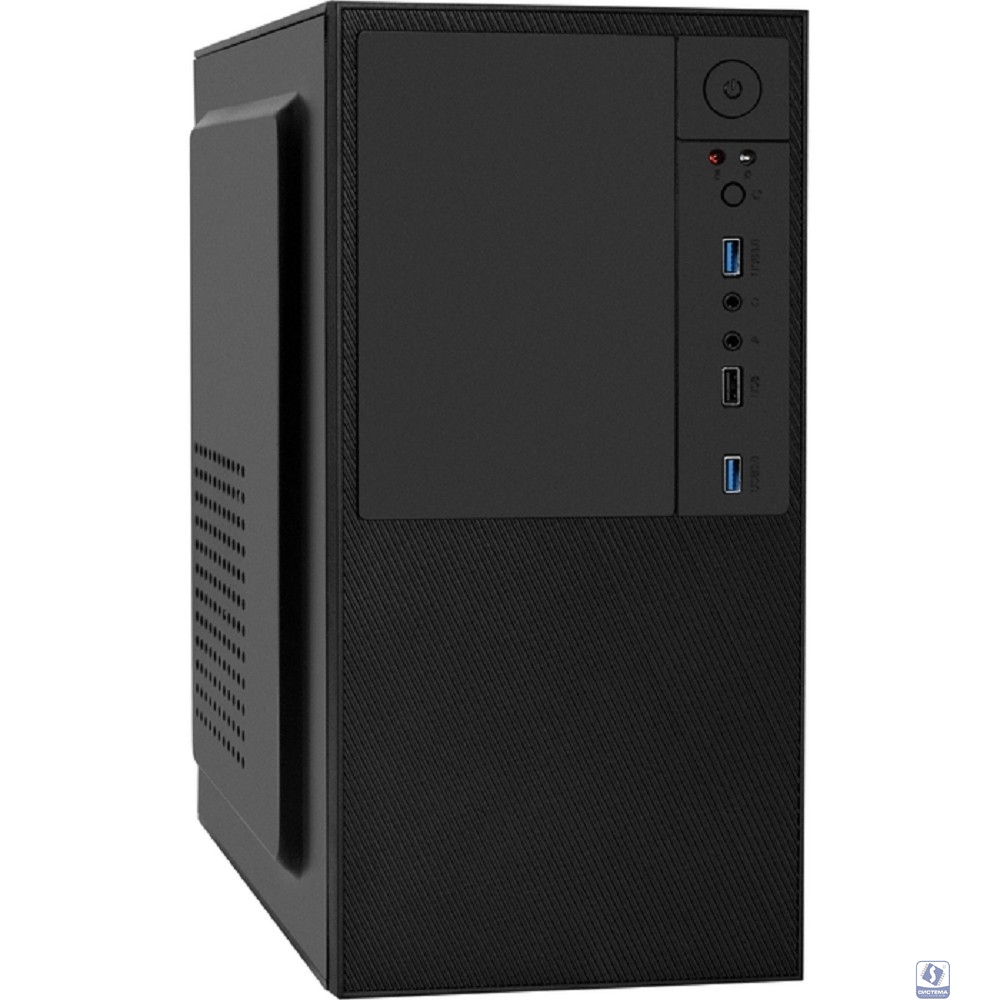 Exegate EX299244RUS Корпус Minitower ExeGate BAA-308U2-UNS350 (mATX, БП UNS350 с вент. 12см, 1*USB+2*USB3.0, HD Audio, черный)