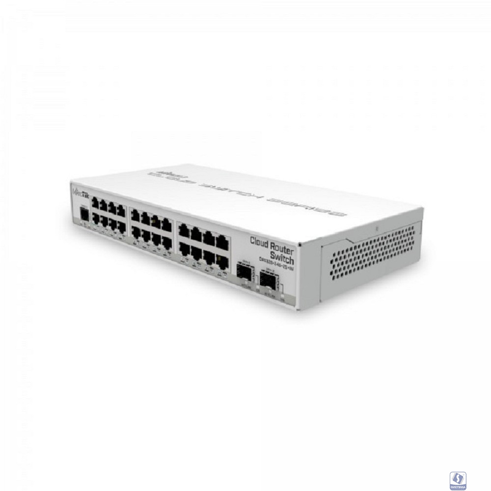 MikroTik CRS326-24G-2S+IN Коммутатор,24Gigabit Ethernet, 2 SFP+ настольное исполнение
