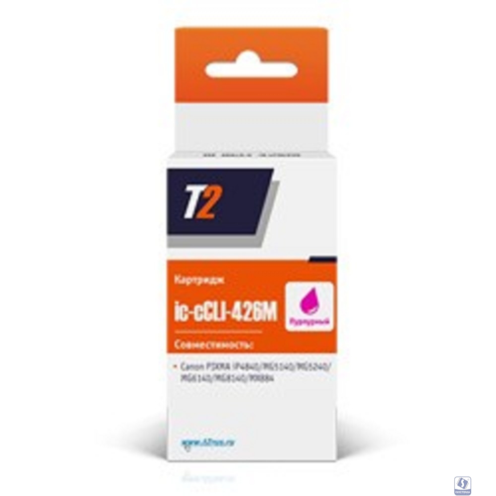 T2 CLI-426M Картридж (IC-CCLI-426M) для  Canon Pixma iP4840/iP4940/MG5140/MG5240 пурпурный с чипом