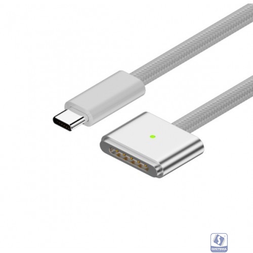 KS-is KS-806gen3-W-3 Кабель для зарядки USB-C M Magsafe 2 F, 3м белый														