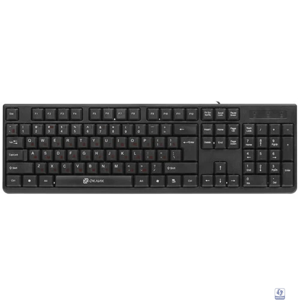 Клавиатура Oklick 100M Standard USB (черный) [654570]