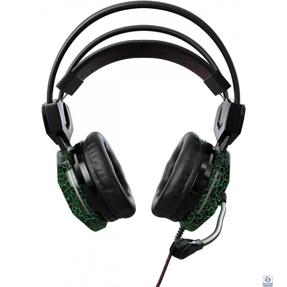 Oklick HS-L500G TOXIC черный 2.2м мониторные оголовье (472656)