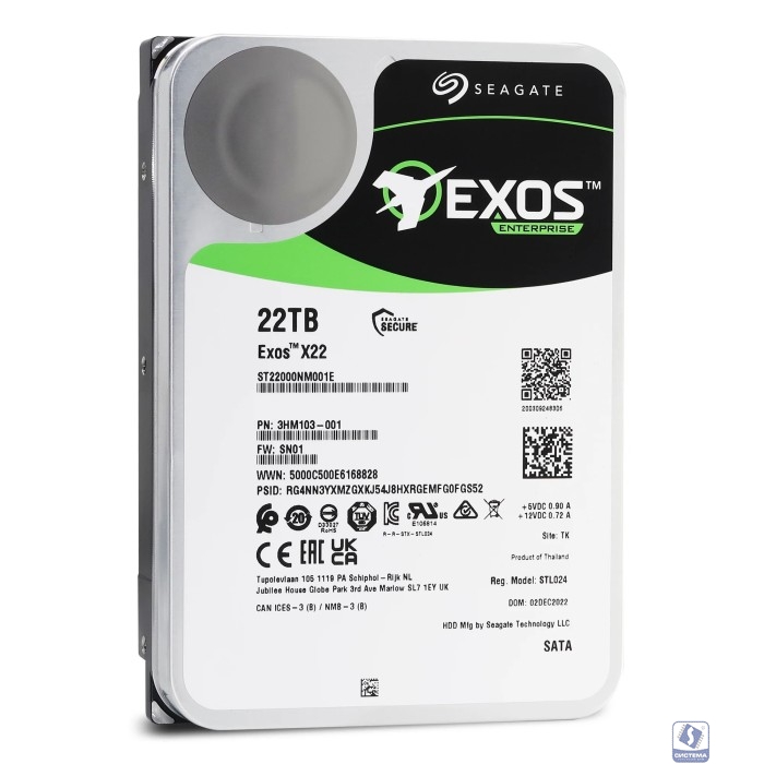 22TB Seagate Exos X22 (ST22000NM001E) 
