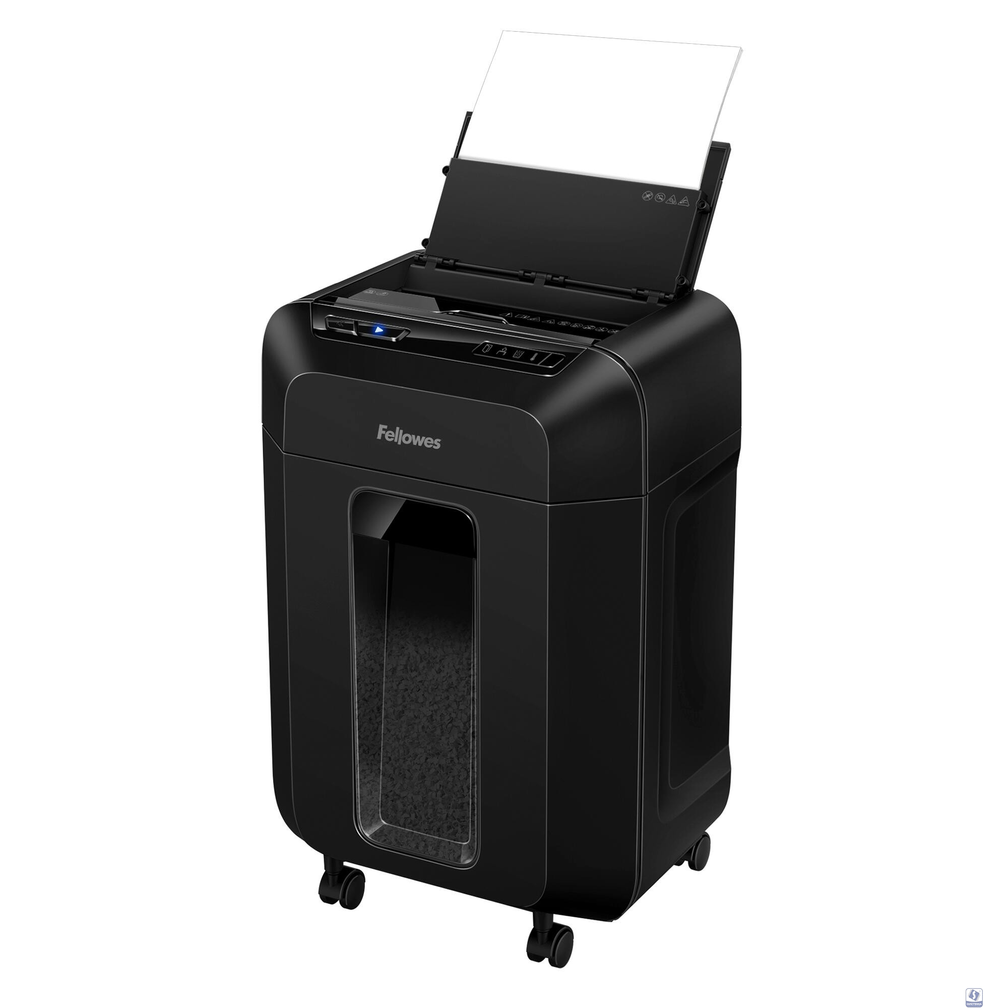 Fellowes Шредер AutoMax 90M FS-46336, минирезка DIN P-4, 4х12 мм, автоподача 90 лст., 17 лтр., автореверс
