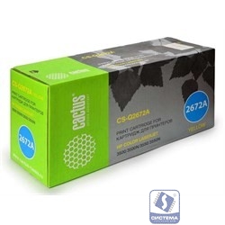 Картридж лазерный Cactus CS-Q2672AR желтый (4000стр.) для HP CLJ 3500/3550/3700