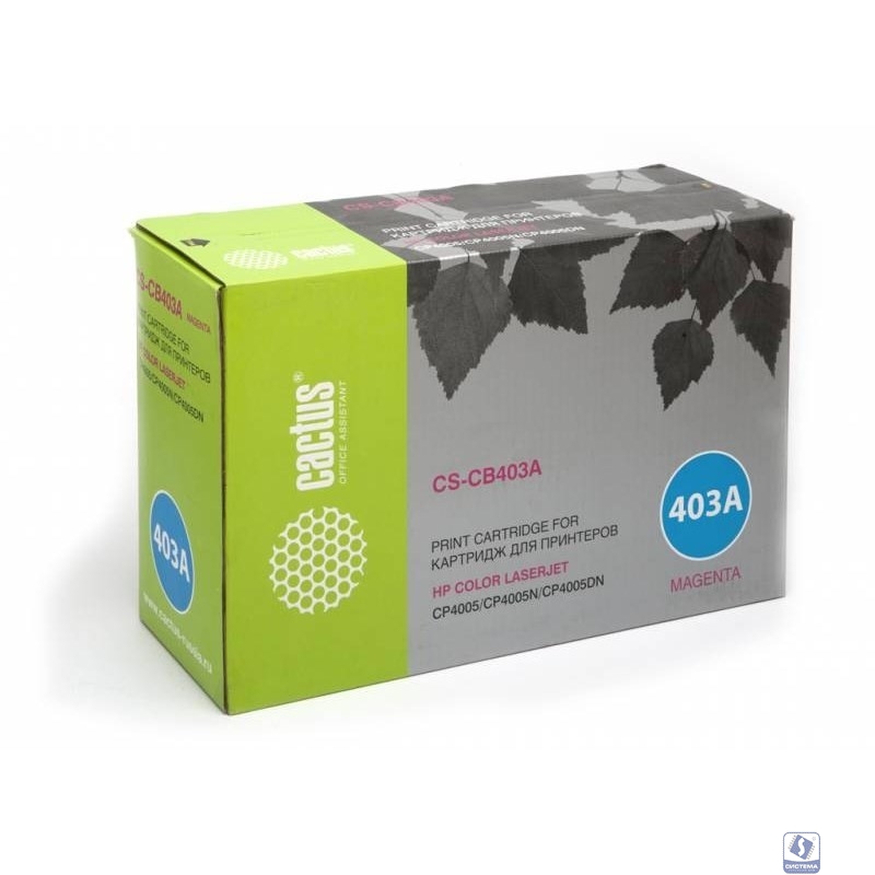 Картридж лазерный Cactus CS-CB403AR пурпурный (7500стр.) для HP CLJ CP4005/CP4005DN/CP4005N