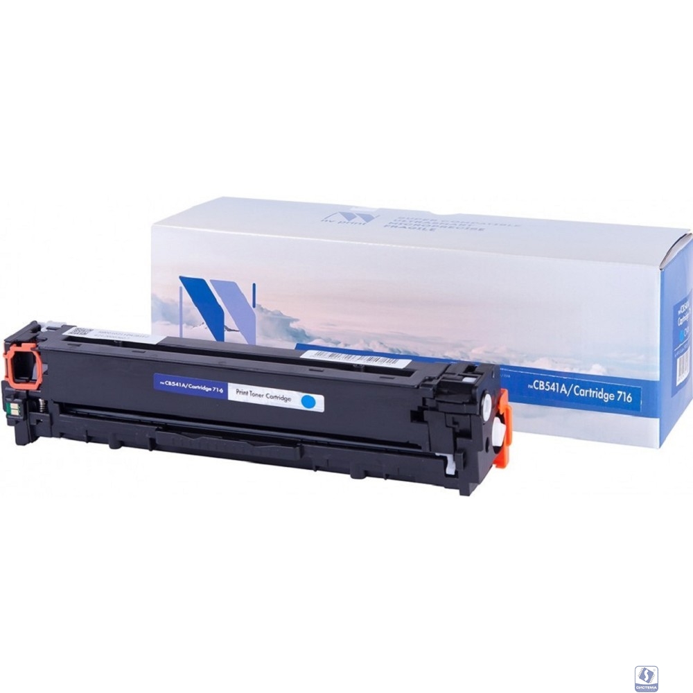 NVPrint CB541A/CRG716 Картридж для принтеров Color LaserJet CP1215/1515/CM1518 (1400k) Cyan