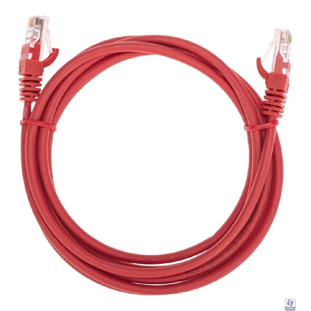 Rexant (02-0103-2) Патч-корд U/UTP, CAT 5e, RJ45-RJ45, 26AWG, LSZH, красный, 2м