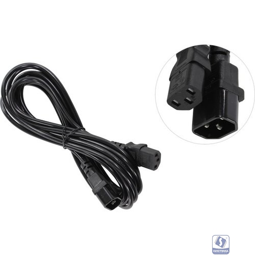 Exegate EP280630RUS Кабель монитор - компьютер (UPS->устройство) ExeGate Power EC-5P (IEC 320 С13->С14) VDE-250V-3*0.5 mm2, медь, черный, 5м.