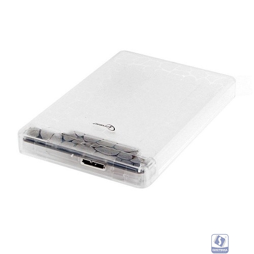 Gembird EE2-U3S-32P Внешний корпус 2.5" прозрачный, USB 3.0, SATA, пластик