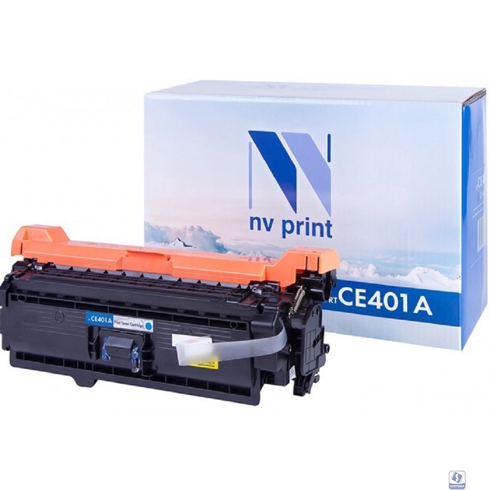 NV Print CE401A Картридж для HP CLJ Color M551/M551n/M551dn/M551xh5 (6000 стр.) голубой, с чипом