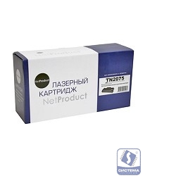 NetProduct TN-2075 Картридж для Brother HL-2030/2040/2070/7010/7420/7820, 2,5К