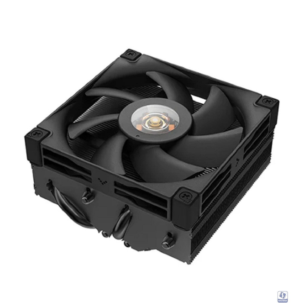 Cooler Deepcool AN400 BLACK  LGA1700/1200/115X/AM5/AM4 низкопрофильный 52,5 mm TDP 150W, PWM,  Fan 120mm