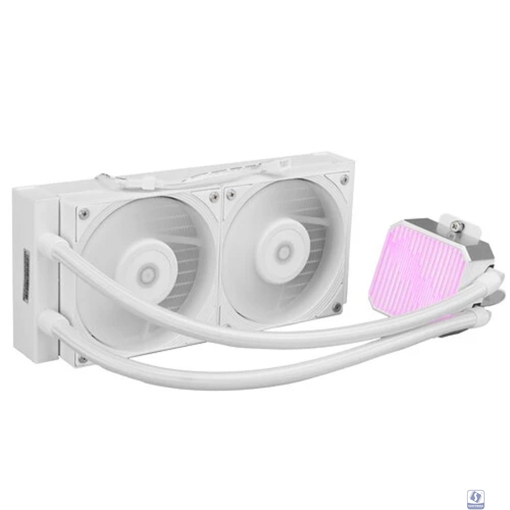 Система водяного охлаждения ID-Cooling DX240 Max WHITE Soc-AM5/AM4/1200/1700/1851 белый 4-pin 32.5dB Al+Cu 300W Ret