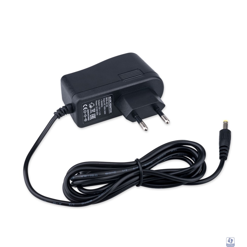 Gembird Блок питания 15В/1,5А, 22,5Вт, 1 штекер 4,0х1,7мм для Яндекс станции Мини, черный (NPA-AC26)