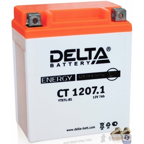 Delta CT 1207.1 (7 А\ч, 12В) для МОТО