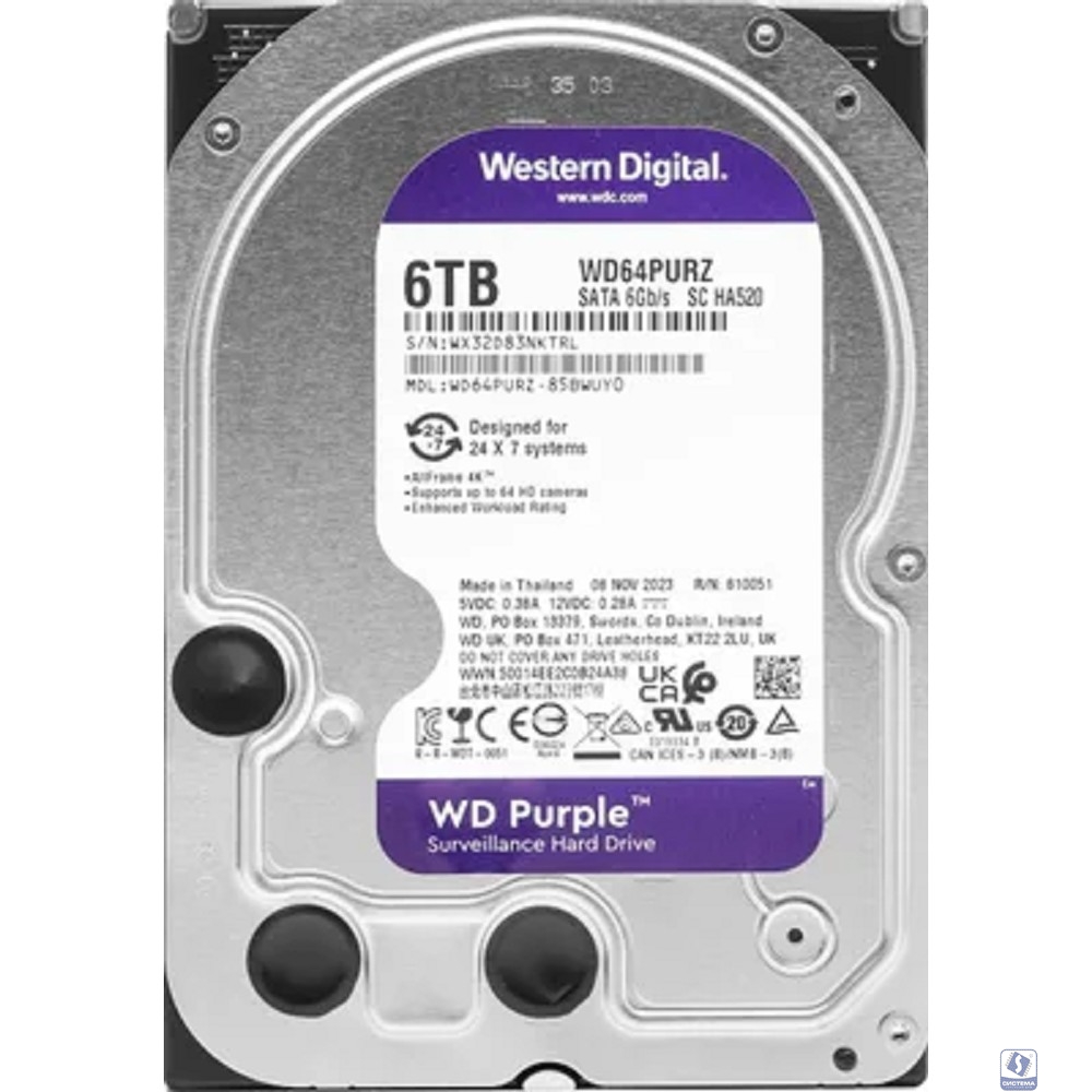 6TB WD Purple (WD64PURZ)  