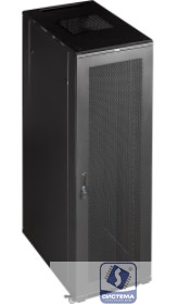 Шкаф коммутационный Lanmaster (TWT-CBB-18U-6X8-G1) 18U 600x800мм пер.дв.стекл металл 2 бок.пан. 800кг черный