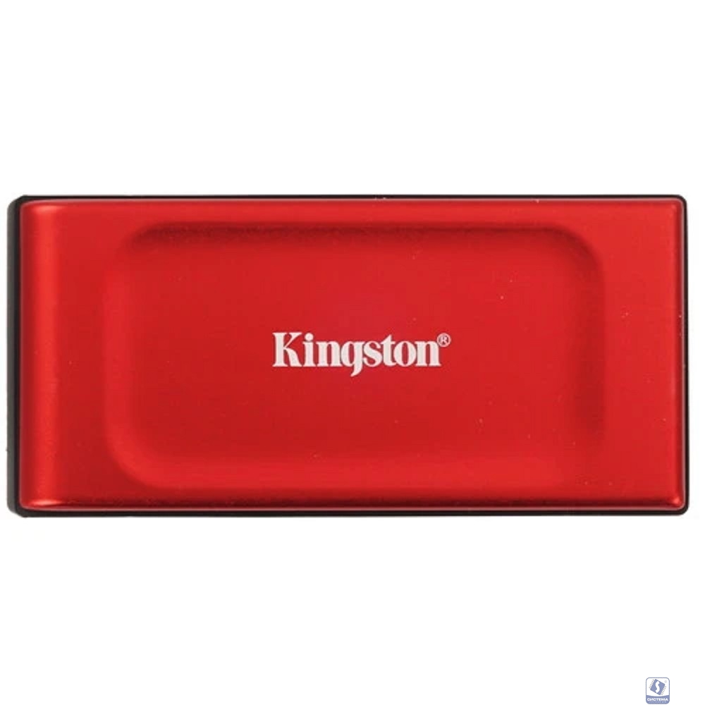 Kingston Portable SSD 2TB XS1000R, Type-C/A, USB 3.2 Gen 2, R/W 1050/1000MB/s, 70x33x14mm, 29g., Red (5 лет)