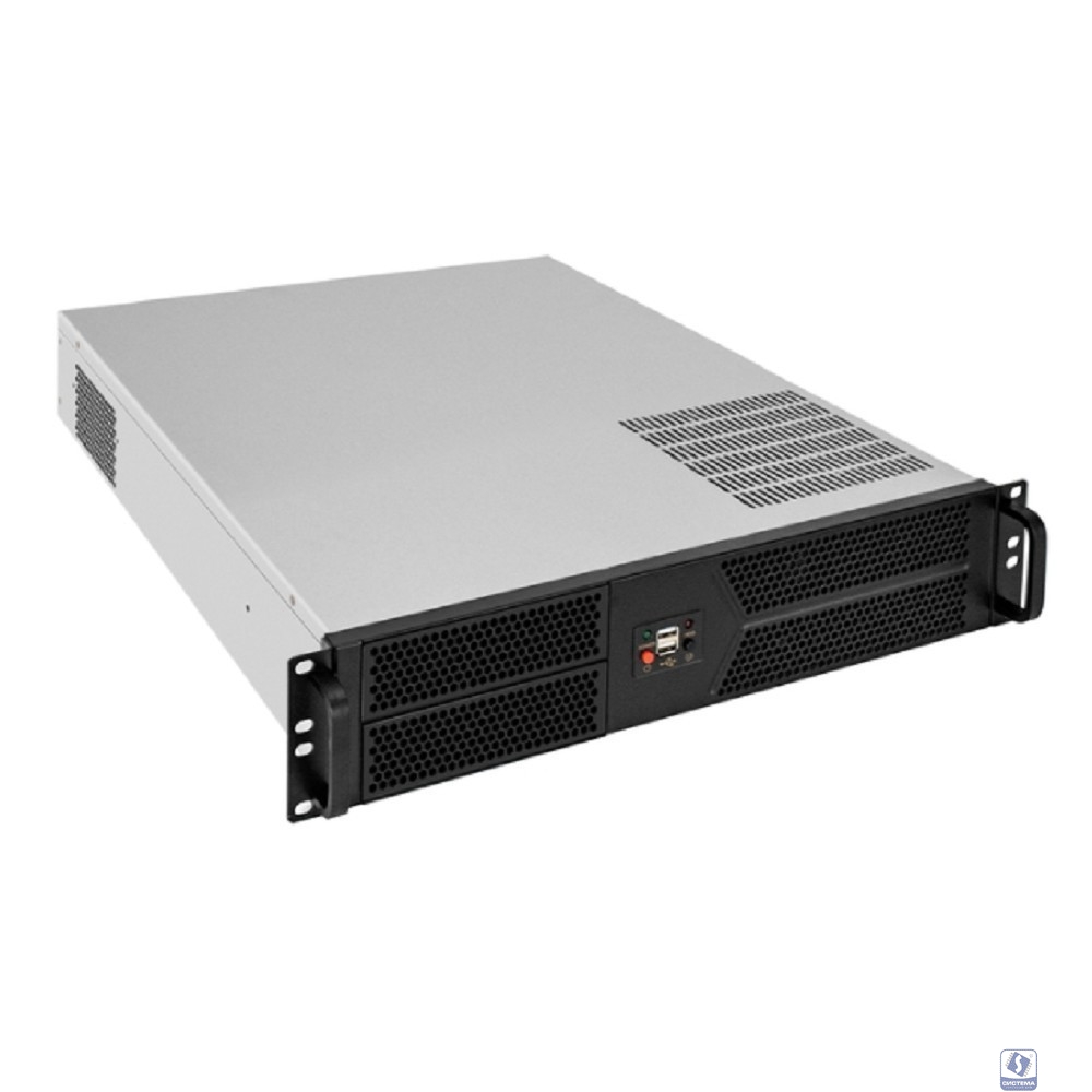 Exegate EX298450RUS Серверный корпус ExeGate Pro 2U550-04 <RM 19", высота 2U, глубина 550, БП 1200ADS, 2*USB>