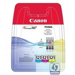 Canon 2934B010 Набор Canon CLI-521 C/M/Y MULTIPACK  для MP540/550/560/620/630/640/980/990 iP3600/4600/4700 MX860