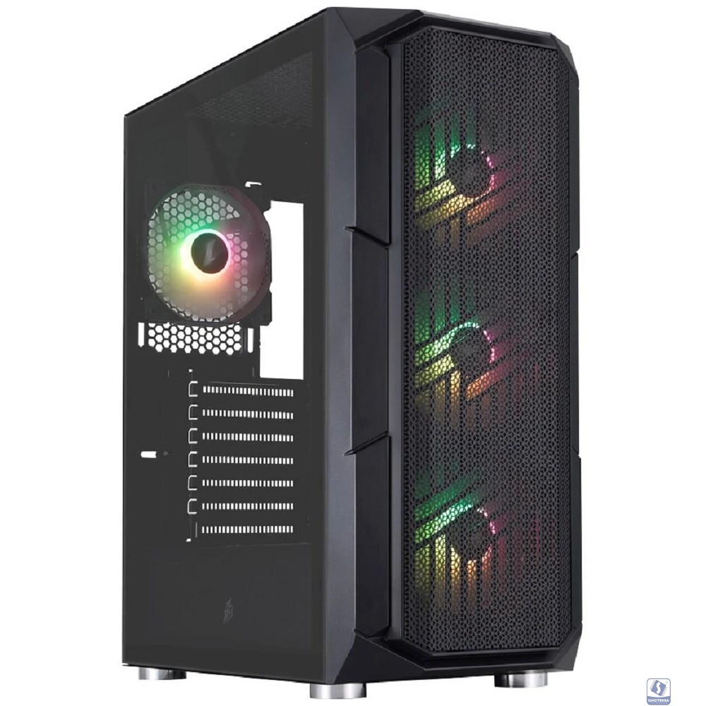 1STPLAYER FIREBASE XF Black / ATX / 4x120mm ARGB fans / XF-BK-4F7