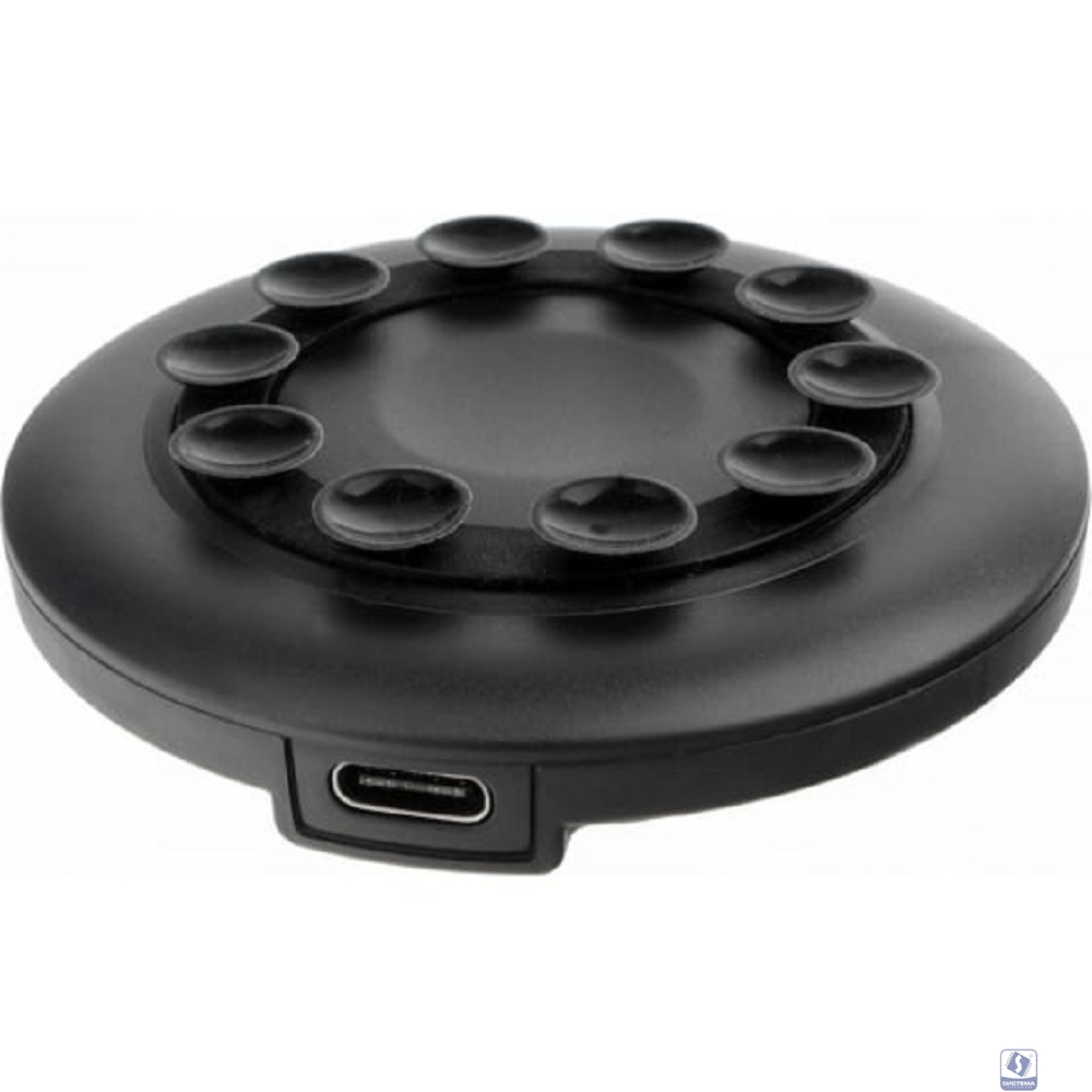 Cablexpert Беспроводное зарядное устройство 10.5Вт, QI, на присосках, кабель Type-C 1м, черный, кор (MP3A-PC-33)