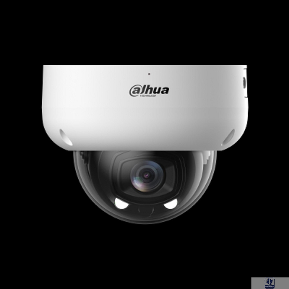 DAHUA DH-IPC-HDBW5449RP-ASE-LED-0280B-S2 Уличная купольная IP-видеокамера 4Мп; 1/1.8” CMOS; объектив 2.8мм; трево-е вх/вых:1/1; аудиовх/вых: 1/1; LED 30м; IP67, IK10; PoE/ePoE; металл