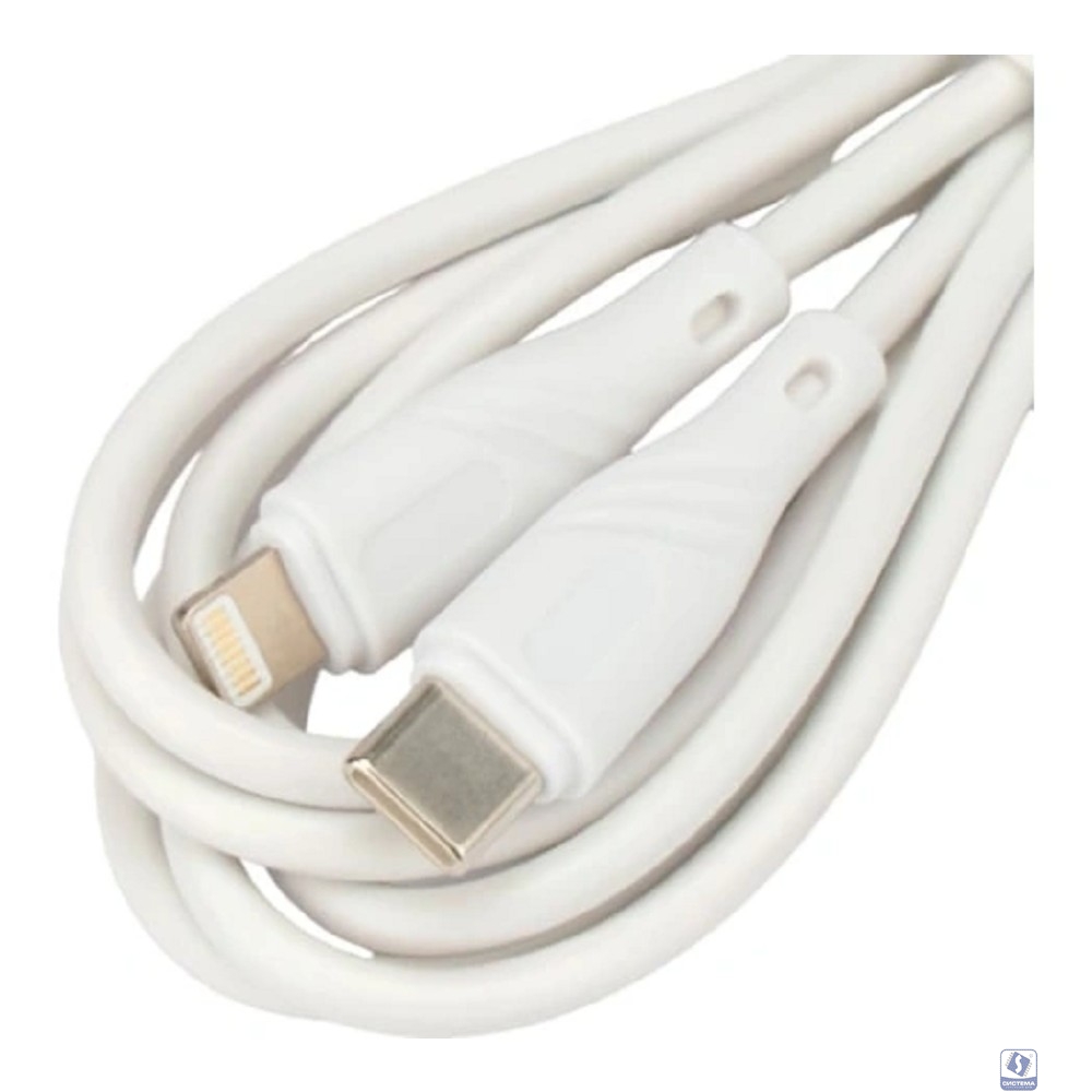 Cablexpert Кабель USB2.0 Lightning/Type-C, 2.1А, 20Вт, PD, медь, Mobile1, 2м, белый, коробка (CCB-USB2-CMAPO1-2MW)