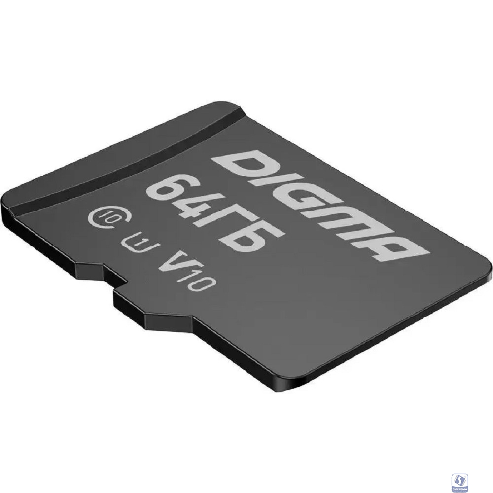 Micro SecureDigital 64GB Digma CARD10 V10 + adapter DGFCA064A01